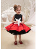 Two Pieces Lace Satin Flower Girl Dress Tutu Skirt